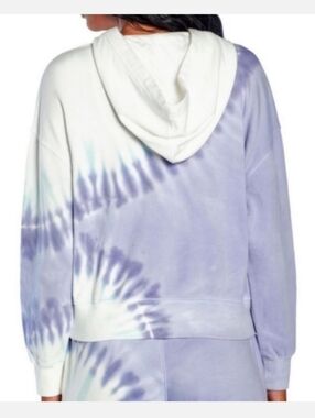 WILDFOX Purple Tie-Dye French Terry Oversized Relaxed Fit Hoodie XS-S NWT